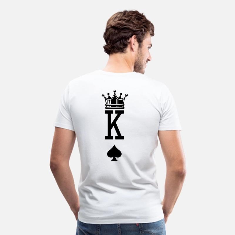 King Queen Crown Print Couple Matching Short Sleeve T Shirt Valentine S Day Gift For Girlfriend