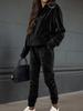 1116 Autumn and Winter European and American New Velvet Fashion Casual Suit Long-sleeved Women's Clothing