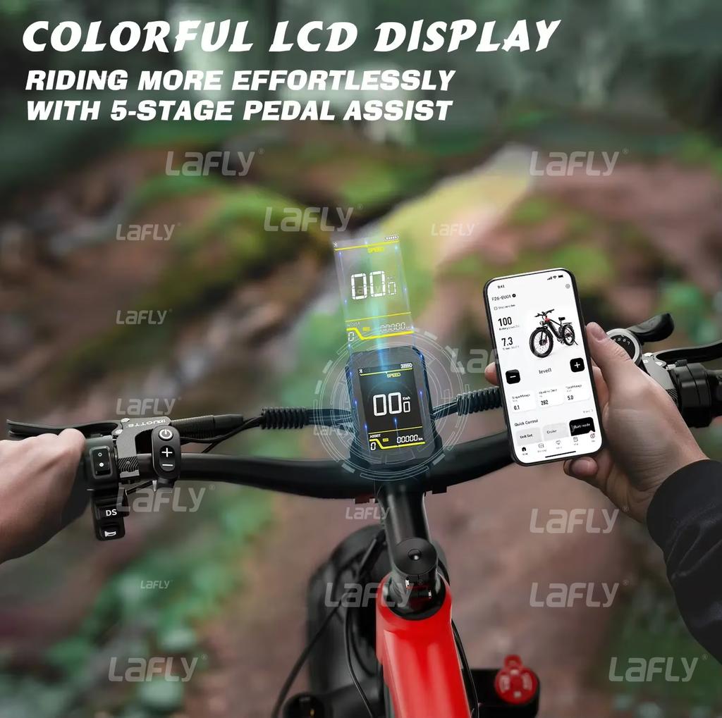 DUOTTS F26 Electric Bike 1500W Dual Motor 48V 20AH 26 "Fat Tire E-BIKE Adult E-Mountain MTB, Full Suspension, Hydraulic Brake