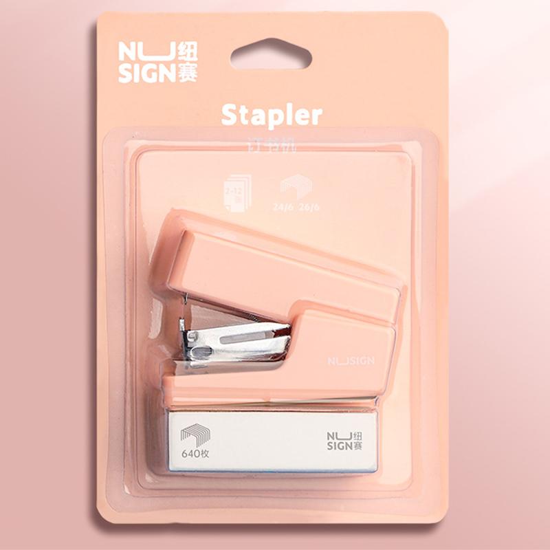 

Mini Stapler Set Portable Color Paper Binding Machine Use Staples Stationery Office Supplies With 830Pcs Staples