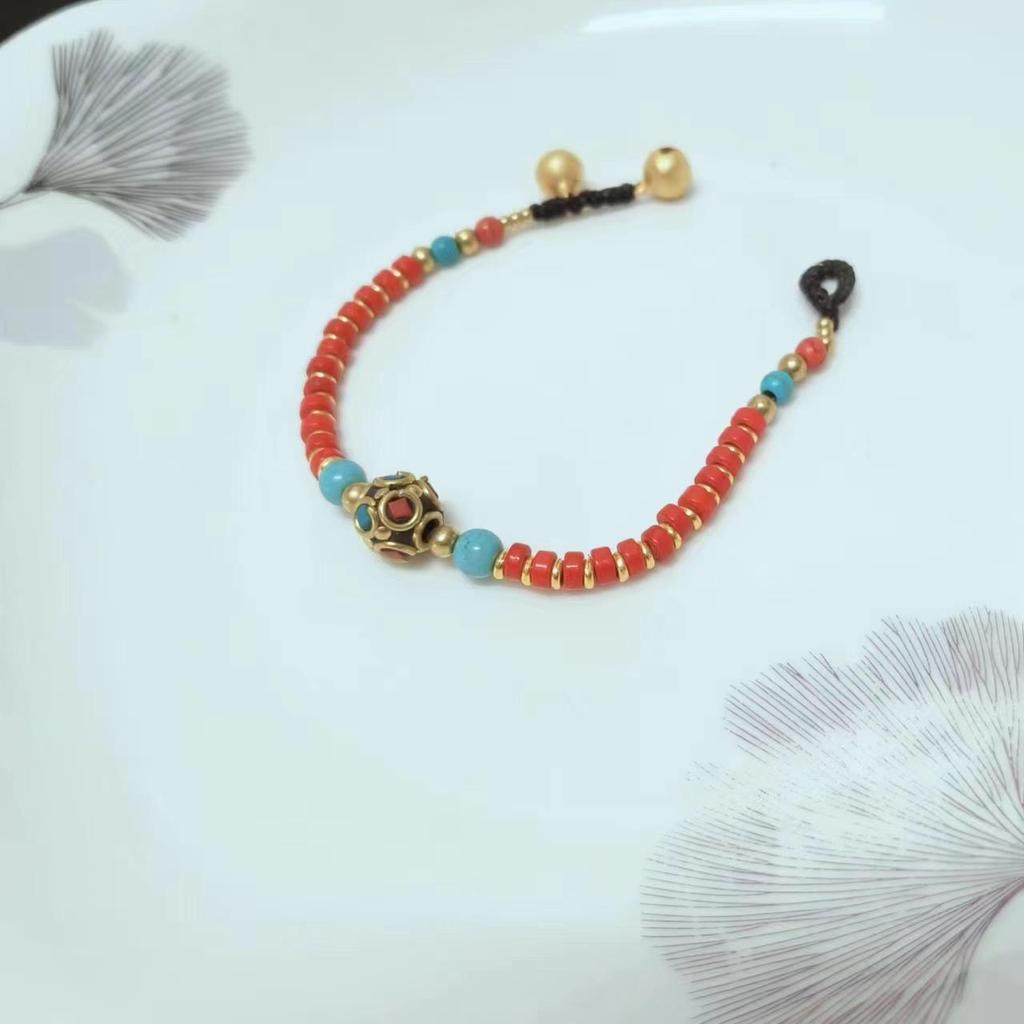 Tibetan Ethnic Style Handmade Women's Bracelet: Retro Nepalese Woven Rope
