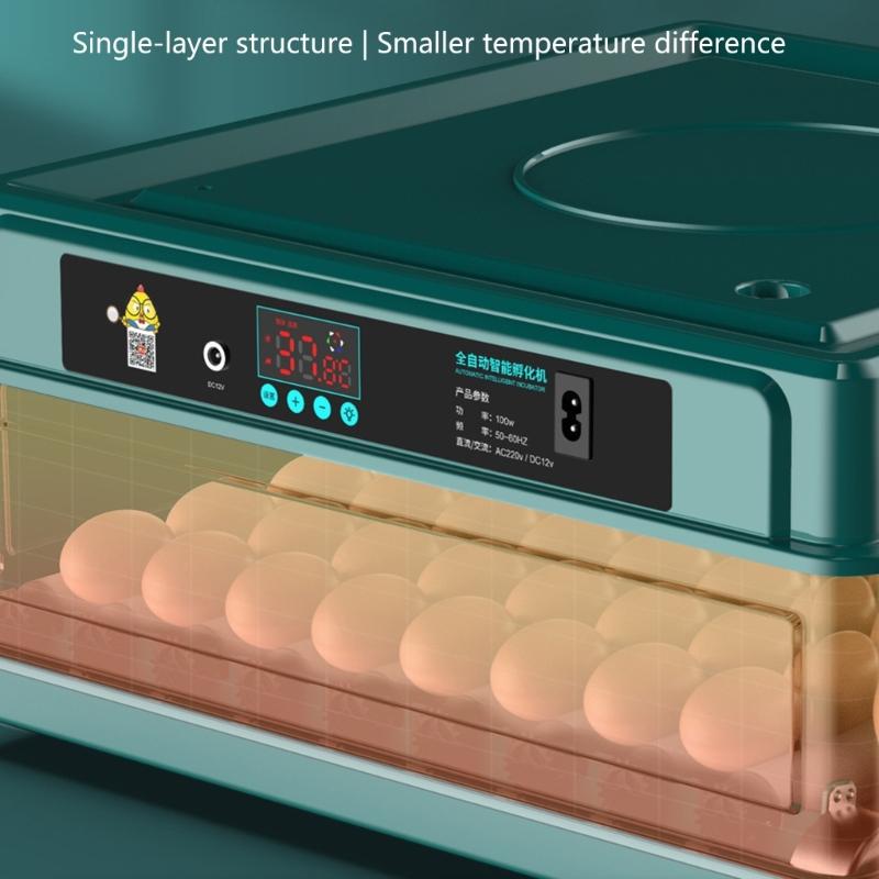 Automatic Eggs Turner Poultry Incubator Machine With External Water Refill And Easy Observation for Household Hatchery