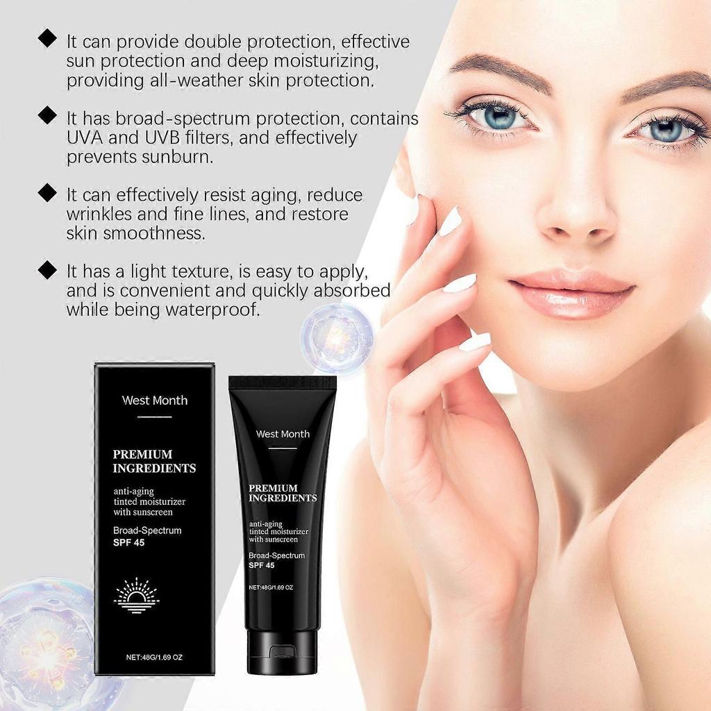 Protective Moisturizer, Jojoba Oil Collagen Moisturizing Texture Light Protective Cream