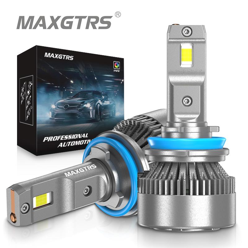 

MAXGTRS 2x GT Series H1 H4 H7 H8 H11 9006 9005 HB3 LED Headlight Bulbs Canbus 28000LM 140W Super Bright White LED High Low Beam With Fan H1