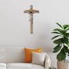 Wall Cross Jesus On The Statue 12.6" H Resin Hanging Decor Crucifix for Door Display Christian