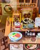 CuteBee DIY Book Nook Dollhouse Miniature House 3D Wood Craft Bookend Perfect Gift for Teens and Includes LED Ramen Kit, Kit, Kit, BookNook,