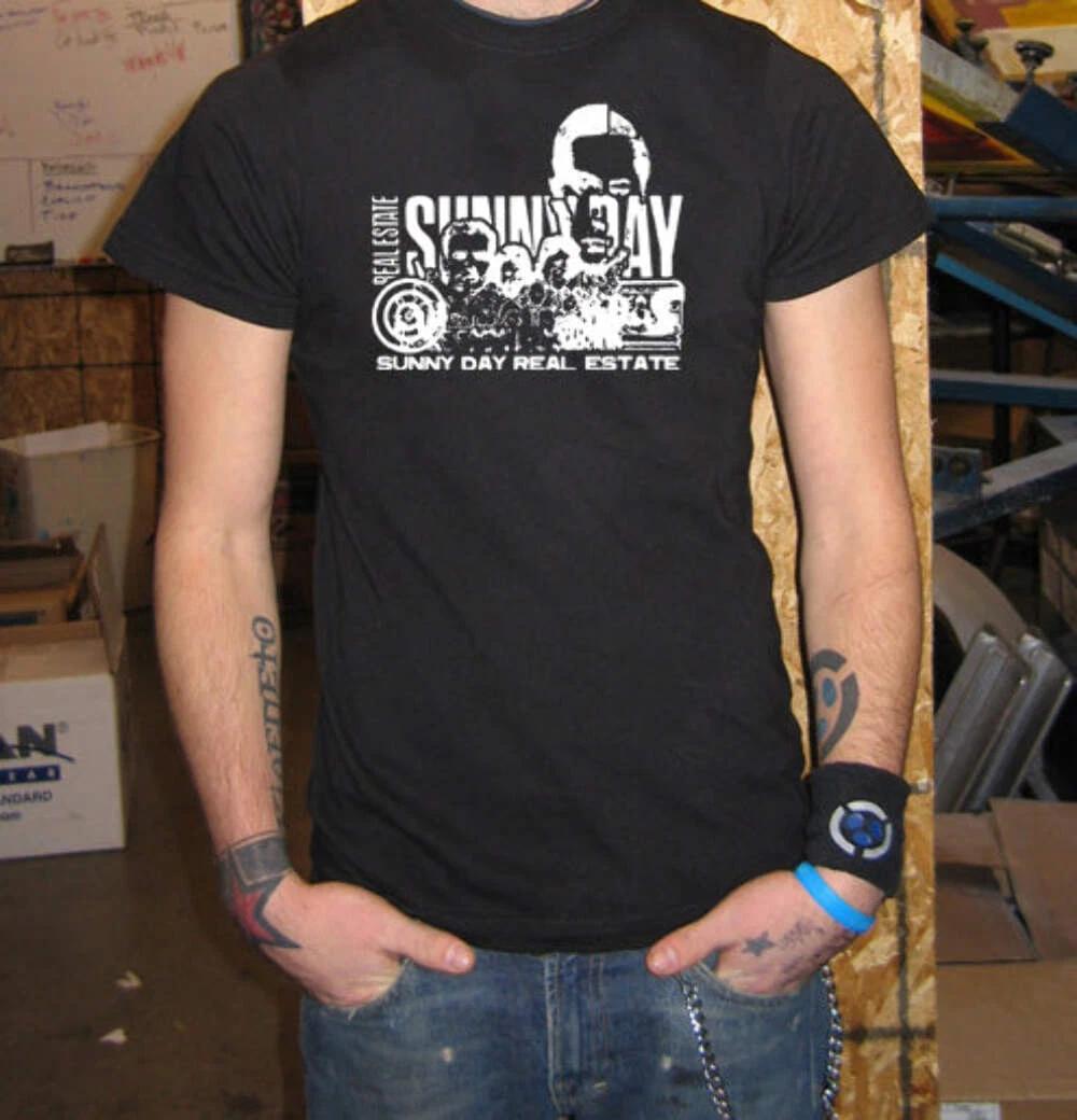 

Sunny Day Real Estate T-Shirt – Emo Indie Rock Band Faces Tee M