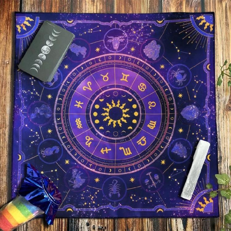Tarots Tablecloth Rune Divinations Table Cover Astrology Oracles Board Game Mat