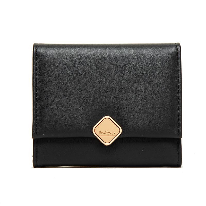 Wallet Women's Short Style Small Fresh Hardware Buckle Simple and Personalized Short Wallet