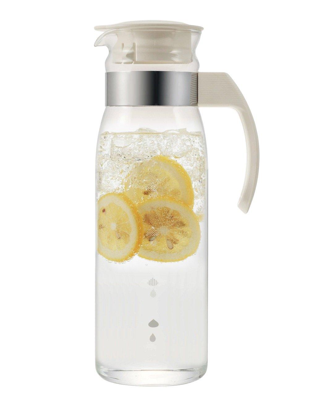 

Чайник для ячменного чая HARIO Refrigerator Pot Slim N 1400 мл, сделанный в Японии, подарочный, кремово-белый RPLN-14-OW белый