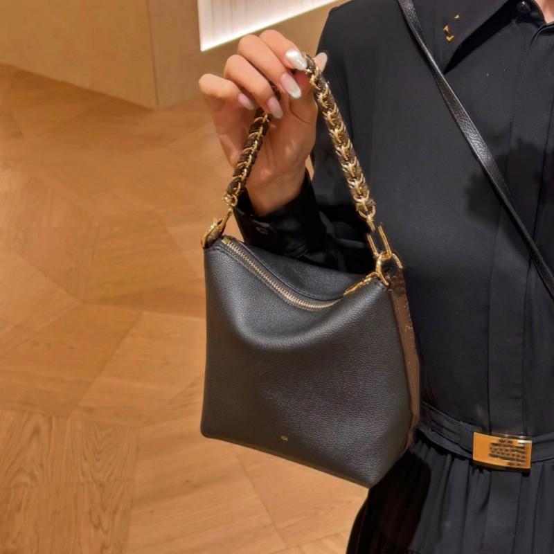 2026 Genuine Leather Women Bucket Bag Handbag Shoulder Crossbody Fashion Versatile