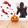Female Ghost Bloody Handprint DIY Halloween Decoration Horror Sticker Wall Sticker Window Clings