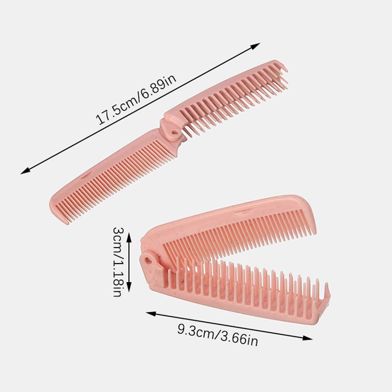 Portable Travel Hair Comb Hair Brush Wheat Straw Foldable Hair Brushes Massage Comb Anti-Static Hair Combs Hair Styling Tools