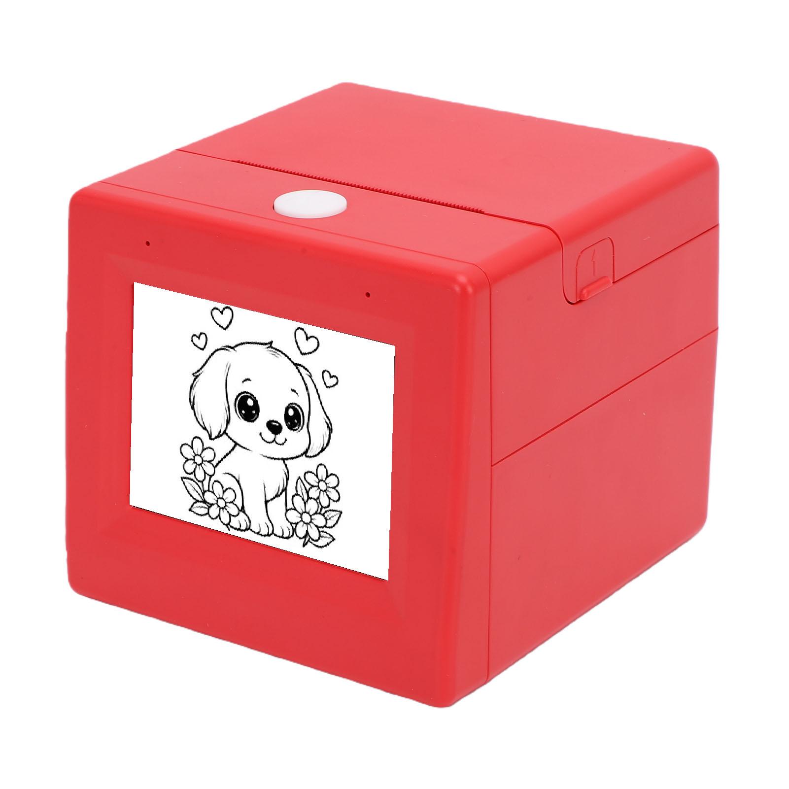 

Smart AI Voice Printer Box with 2.8 Inch Display Inkless Portable Sticker Maker Mini Thermal Printer for Home School