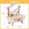 Дитячий дерев'яний столик для рольових ігор з макіяжем та інтерактивними функціями для дитячої кімнати дівчаток