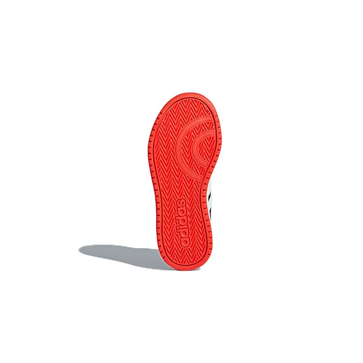 adidas Neo Hoops 2.0 Abrasion Resistant Low Top Skateboard Shoes Black Children Aged 3 7 Years Old B75960