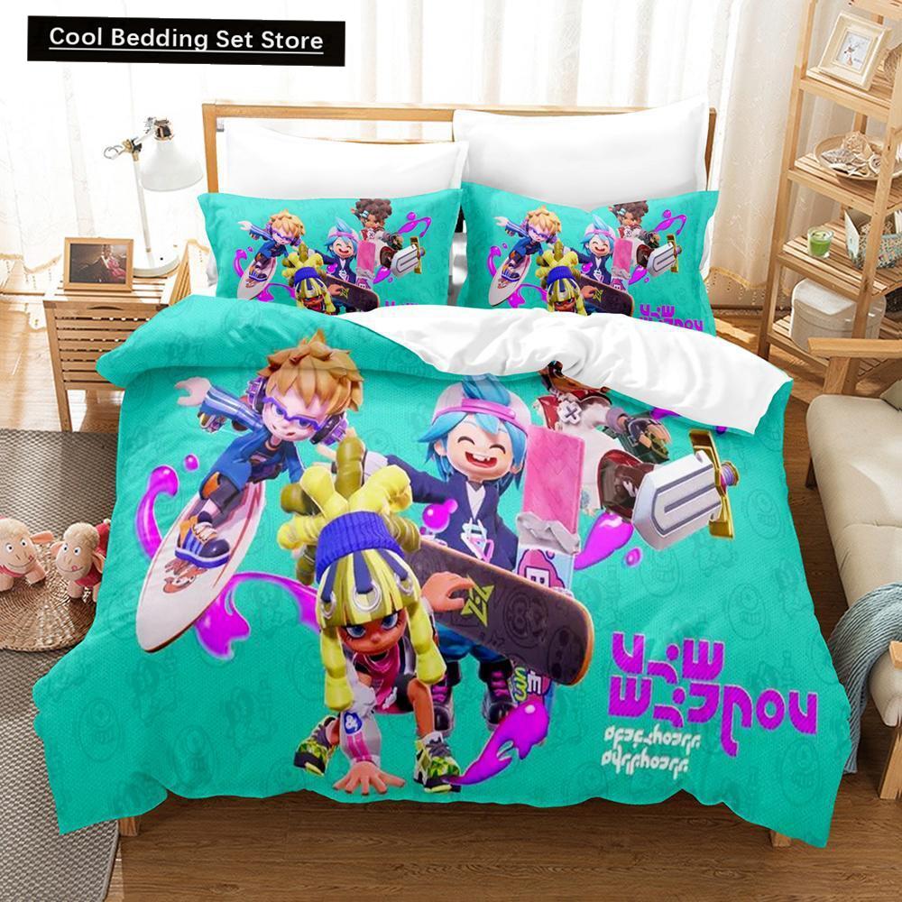 Spill Ninjala Sengetøy Sett Enkelt Twin Full Queen King Size Sengesett Voksen Barn Soverom Dynetrekk Sett 3D-trykk Kawaii Barn Camas