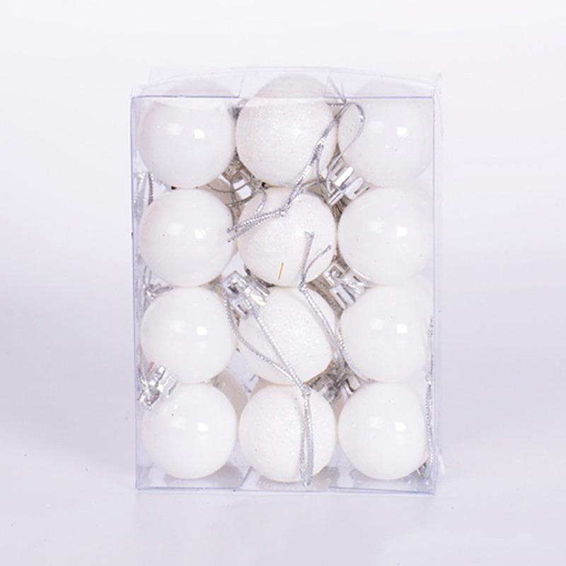 Weihnachtskugel Ornamente 24 Stück Baumschmuck zum Aufhängen Roter Kunststoff Anhänger für Feiertag Hochzeitsparty Feiertags-Saisonale Artikel