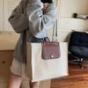 Women Canvas Shoulder Bag Large Capacity Ladies Shopping Bags Simple Handbag Vacation Tote Casual Book Bag KTY