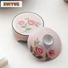 Powder Yin Hand-painted Rose Tripodia Teapot Cover Holder Handmade Cover Frame Zisha Pot Lid Shelf Coaster Teaware Accessories