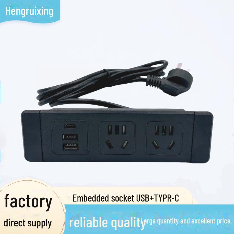 

«Прихована настільна розетка USB + C для офісних меблів»