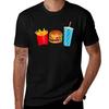 Combo Meal Pattern 2 Blue Tshirt Cotton T Shirt Unisex Tshirt