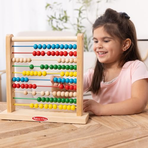 Melissa & Doug Wooden Math Toy Abacus, Authentic Product 0493