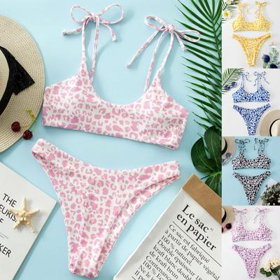 Frauen Dekoration Bikini Set Push Up Badeanzug Beachwear Gepolsterte Bademode