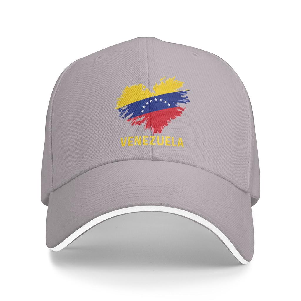 WoUnisex Unisex Venezuela Flag Heart Venezuelan Outdoor Hat  Sun Cap Casual Baseball Cap Golf Sunshade