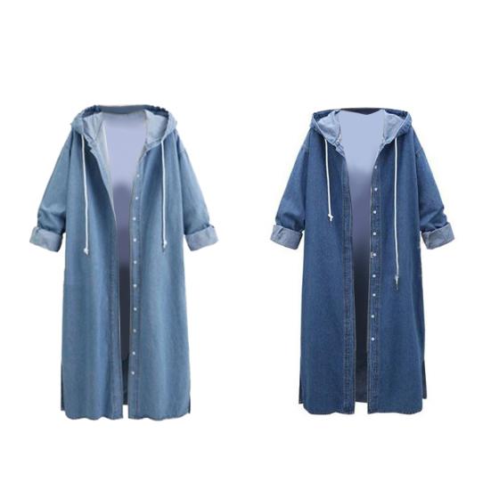 Women Coat Long Cardigan Single-breasted Soft Comfortable Hooded Solid Color Ankle Length Long Sleeve Winter Jacket Winter Clothes