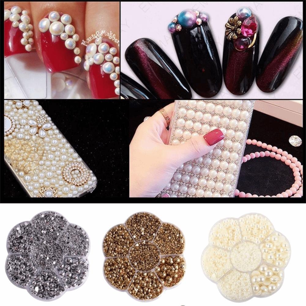 3100pcs Garment Decor Craft Flatback Rhinestones 2/3/4/5/6/8/10mm Shoes Clothes Accessories