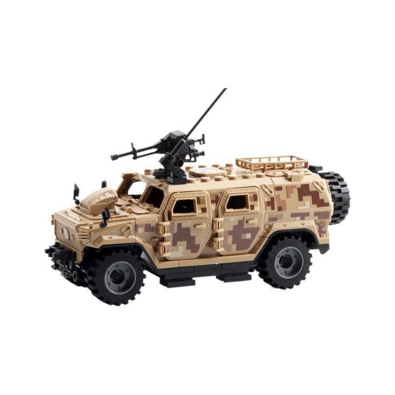 DIY Off-Road Jeep Model Kit - Military Building Blocks for Kids