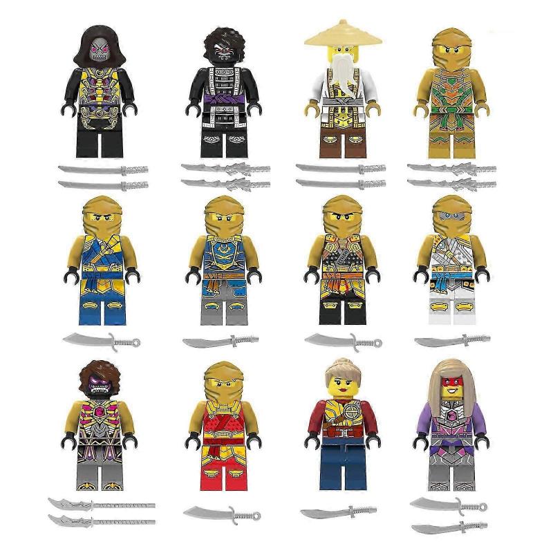 Set Of 24 Pcs Ninjago Mini Figures Kai Jay Sensei Wu Master Building Blocks Toys