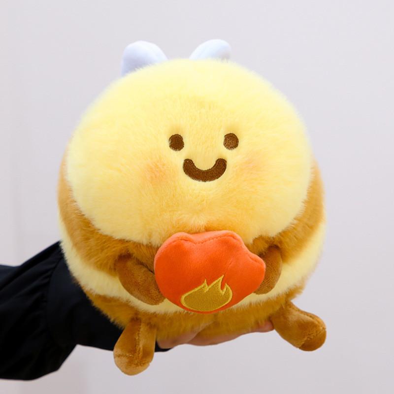 Cute Creative Bee Plush Toy Soft Pp Cotton Stuffed Animal Doll For Kids 20cm
