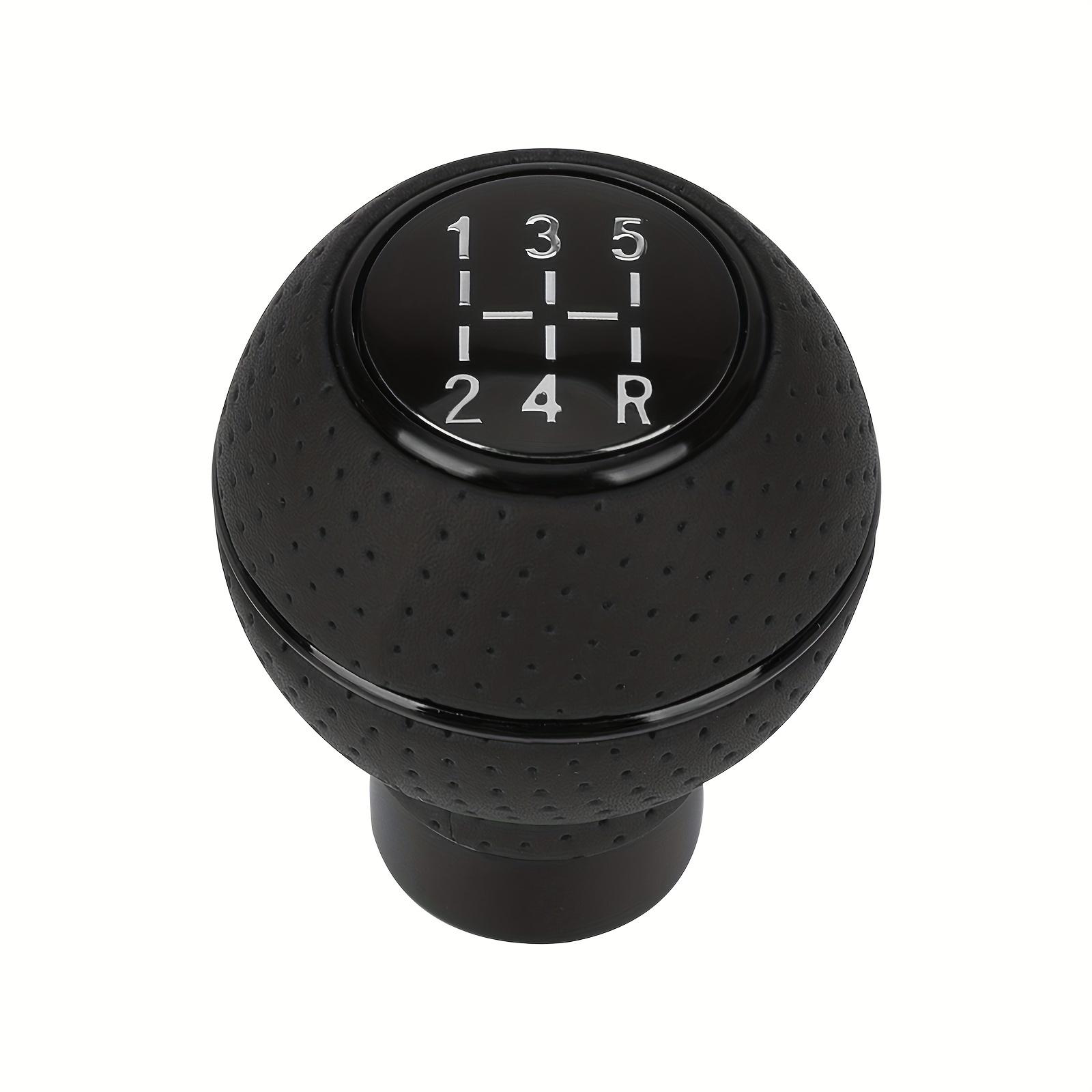 5 Speed Universal PU Leather Gear Shift Knob Manual Car Gear Stick Head Shift Replacement Knob Modified Shift Head чёрный