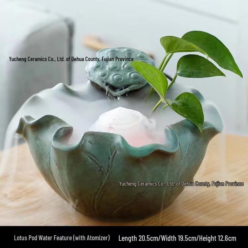 Милинг Новый китайский керамический орнамент-фонтан «Лотос»