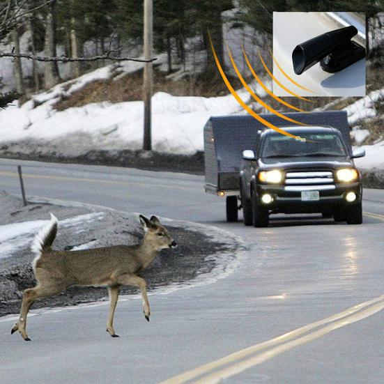 2Pcs Ultrasonic Animal Saving Wind Whistle Cars Motorcycle Deer Warning Repeller