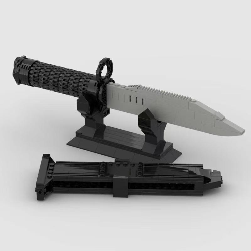 246Pcs Bayonet Moc Building Block Model Small Particle Assembly Boy Simulation Props Gift Ornaments