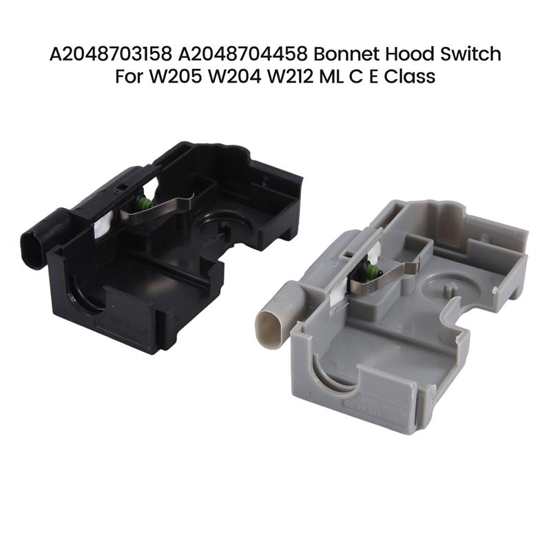 A2048703158 A2048704458 Links+Rechts Motorkapvergrendeling Motorkap Schakelaar Voor Mercedes Benz W205 W204 W212 ML C E Klasse Reserveonderdelen Onderdelen