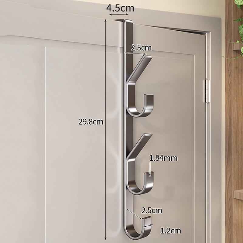 

Легкая установка Дверной крючок-Прочная металлическая вешалка для одежды, Подходит для одежды, шляп и сумок-Компактный дизайн, Подходит для спальни M