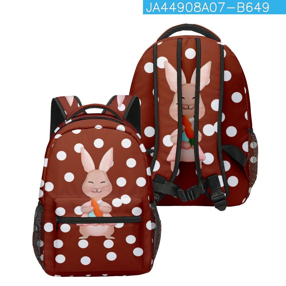 

Cartoon Novelty Kpop Youthful School Bags Unisex Animal Travel Bags 3D Print Oxford Waterproof Notebook Shoulder Backpacks бежевый