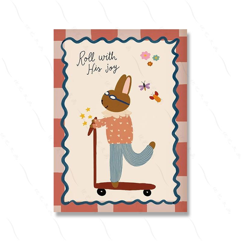 Silly Goose Deeply Loved by Jesus Nursery Wall Art Pictures Christian Nursery Decor Cute Goose Bunny Bear Poster Kids Prints