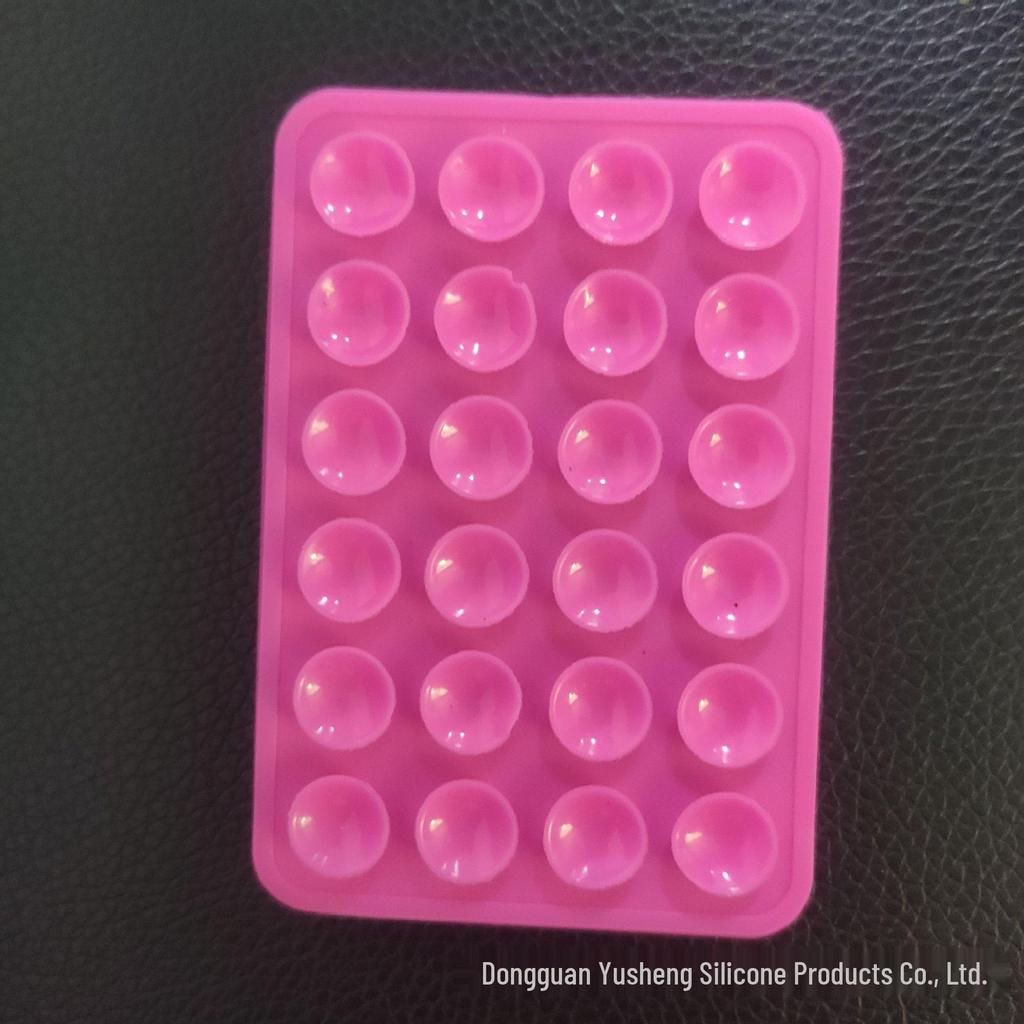 Square 24-Hole Thickened Silicone Phone Holder Suction Cup Sticker