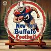Buffalo Bills NFL Metal Tin Sign Man Cave Garage Wall Art Rustic Vintage Office Decor Fan Gift
