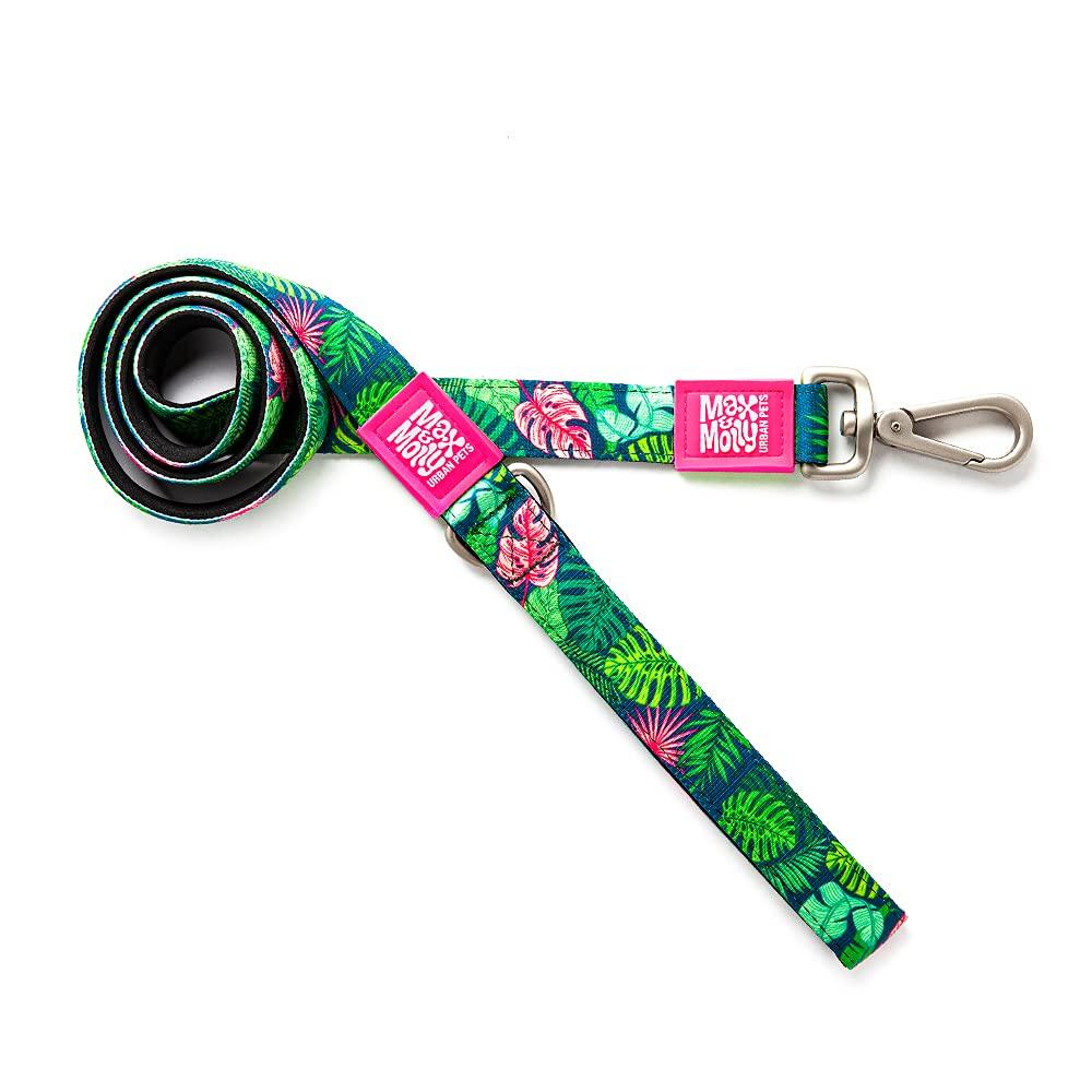 ROOKCRAN Max Molly Dog Size with Suitable for and Large Stylish 025066 & Leash, Tropical, M, Hook, Small, Medium, Dogs, Design,