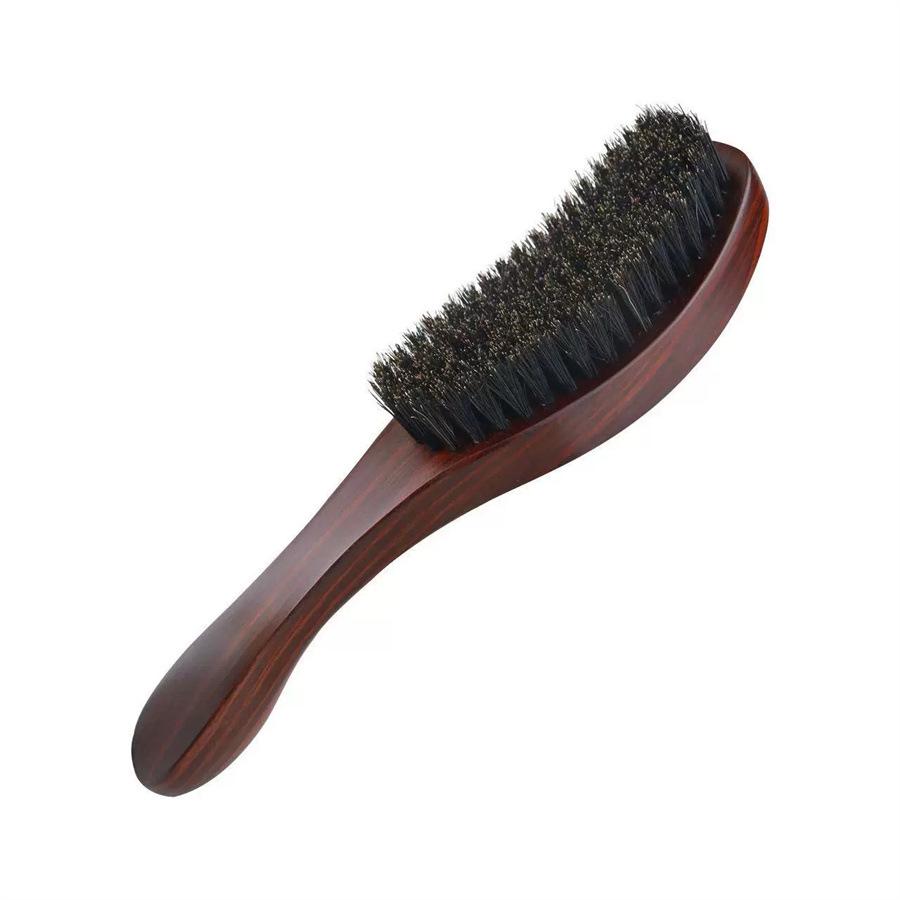Cross-border Smooth Bristle Beard & Hair Brush - Large Curved Design for Grooming & Stray Hair Removal