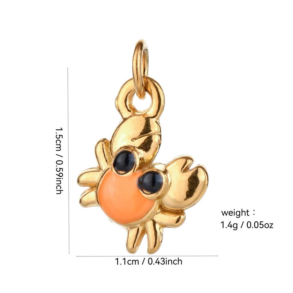 Stainless Steel Ocean Series Starfish Conch Pendant for DIY Bracelet & Necklace Fashion Accessories