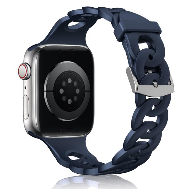 Silikonarmband für Apple Watch Band 45mm 44mm 40mm 41mm 42mm 49mm atmungsaktives Armband correa iWatch Ultra Serie 8 7 6 5 4 SE