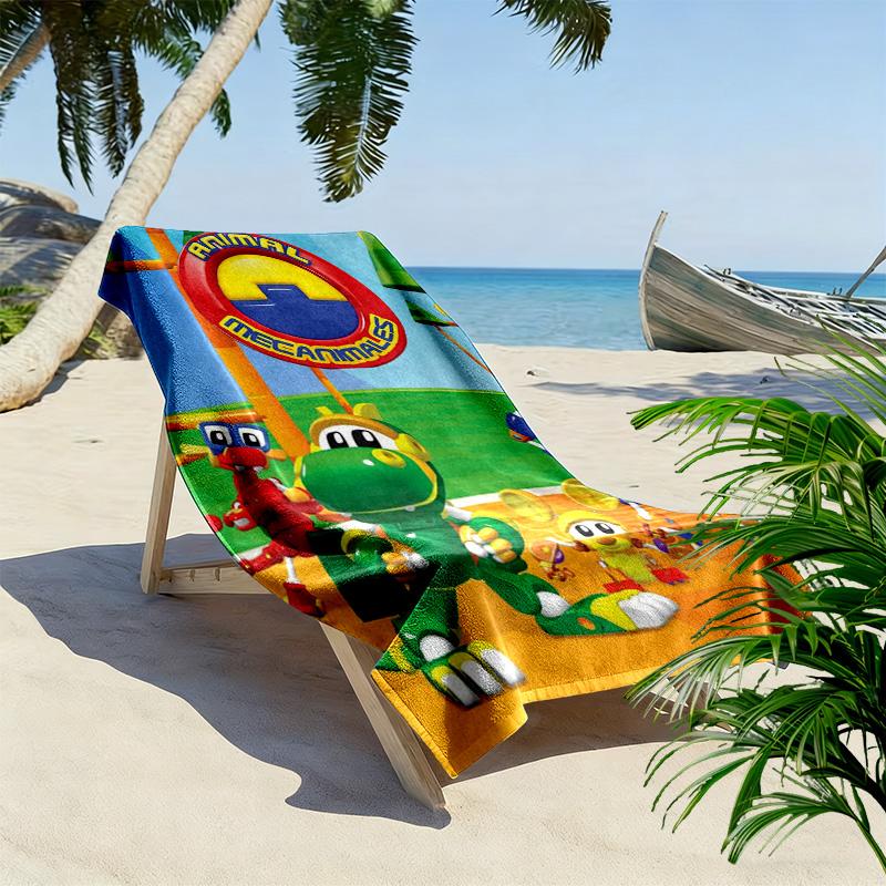 Animal Mechanicals 2D Flat Print Beach Towel, Large Soft Quick Dry Towel for Beach Camping SwimmingDSTJ0925199