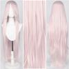 Parrucca Cosplay Lunga Dritta 100CM Multicolore Rosa Biondo Nero Parrucca Costume Anime Parrucca Cos Sintetica Universale Parrucca per Uso Quotidiano Feste